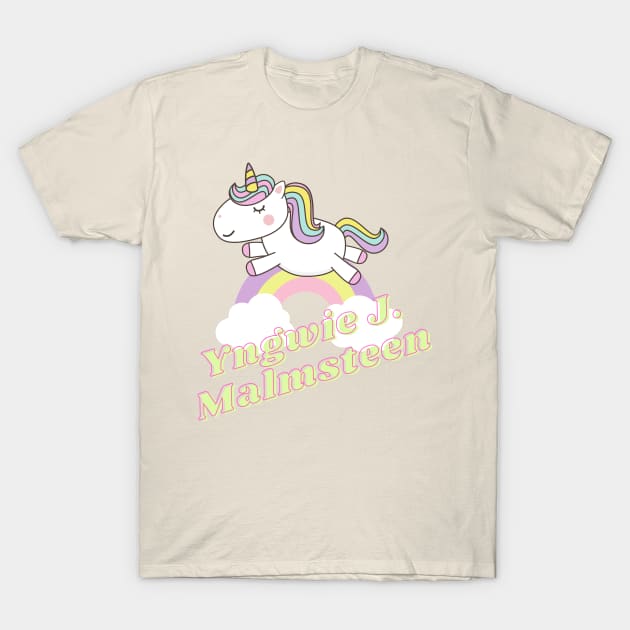 yngwie ll unicorn T-Shirt by j and r